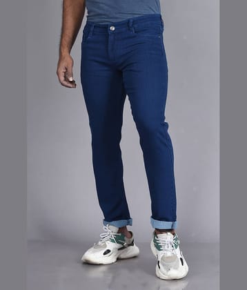 Aflash Slim Fit Basic Men's Jeans - Blue ( Pack of 1 )