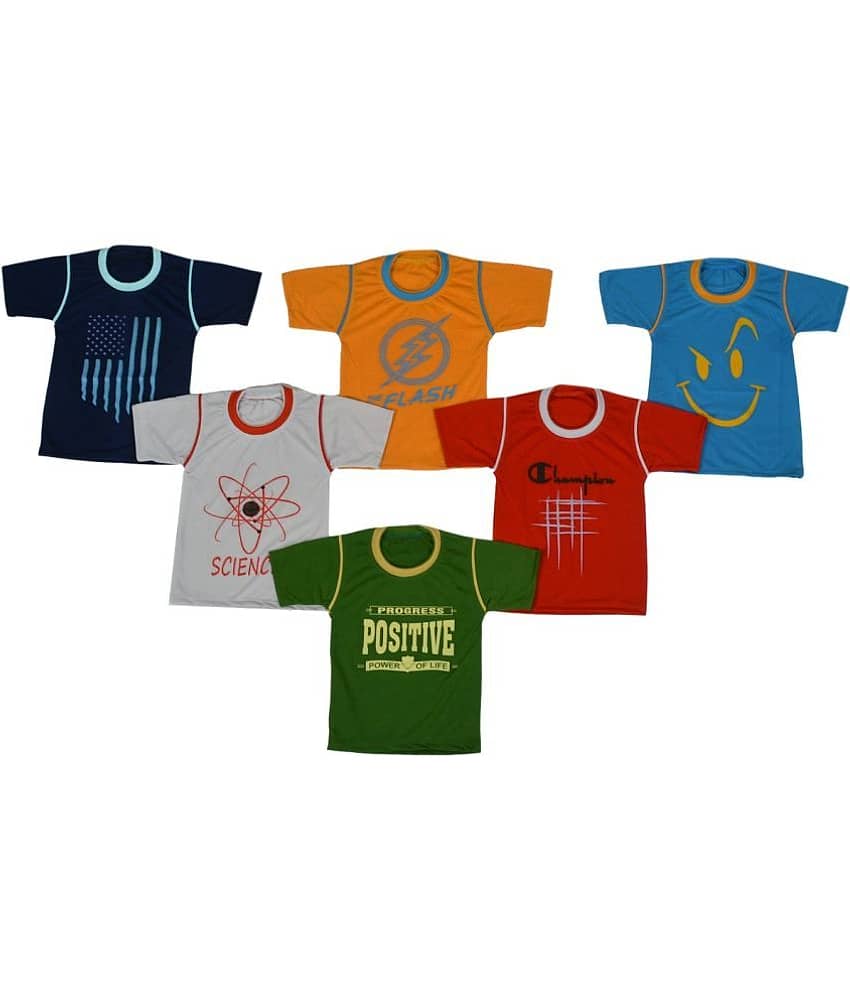 DIAMOND EXPORTER Pack of 6 Baby Boys Cotton T-Shirt ( Multi )