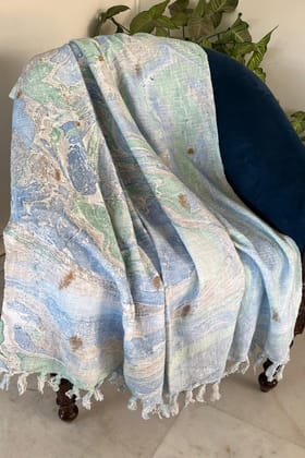 Handloom Hand Block Throws : Natural Fiber Comfort