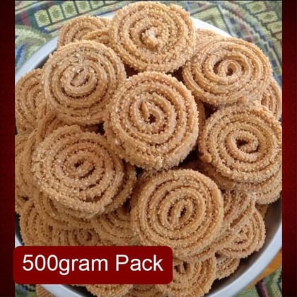 Samarth Bhajani Chakli (500g) | Roasted Multigrain Snack | Spicy Tea-Time Treat