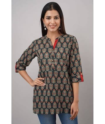 Jaipurethnicwaves - Green Cotton Women's Ethnic Tunic ( Pack of 1 )