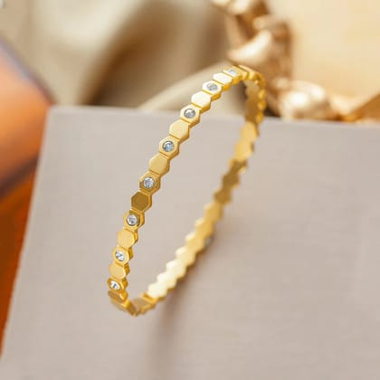Cubic Zirconia White Matrix Bracelet (Anti-Tarnish)