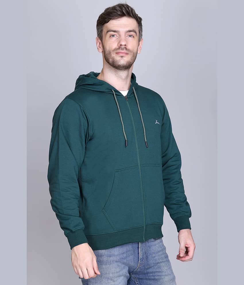 Zeffit Polyester Hooded Men's Sweatshirt - Black ( Pack of 1 )