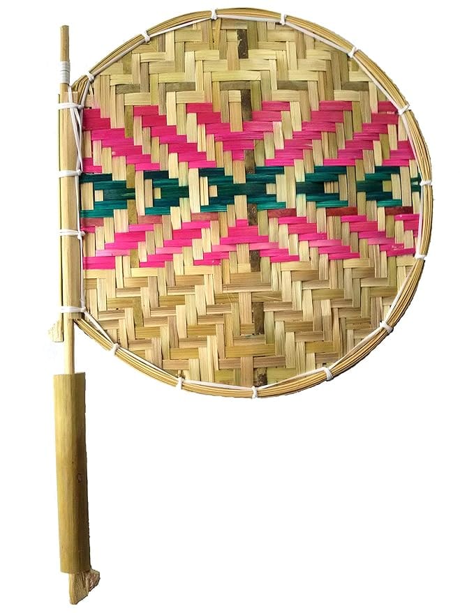Handwoven Breeze Artisanal Bamboo Hand Fan for Natural Cooling