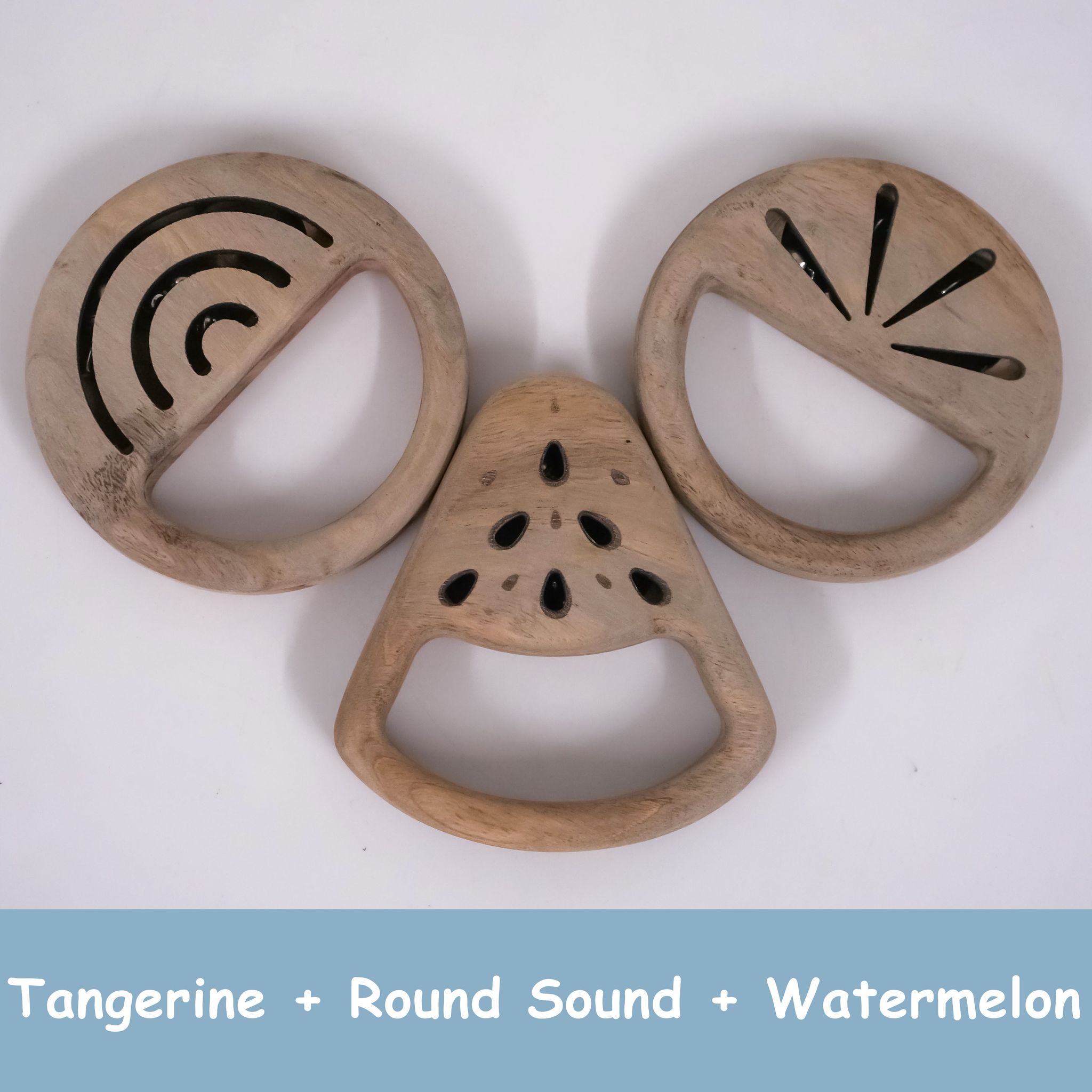 Tangerine, Round Sound & Watermelon Wooden Toy