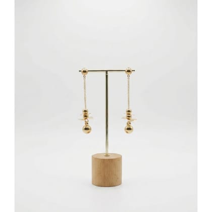 Earrings Gold-Toned Chain 
