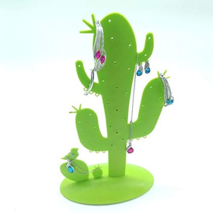CONNECTWIDE Cactus Jewelry Necklace Stud Earring Holder Organizer Display Rack Tower Stand Tree Jewelry multi-functional Display/Stand/Holder/Rack
