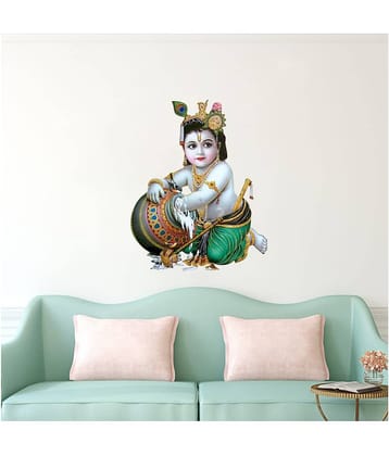 Decor Villa Bal Krishna Religious & Inspirational Sticker ( 45 x 58 cms )
