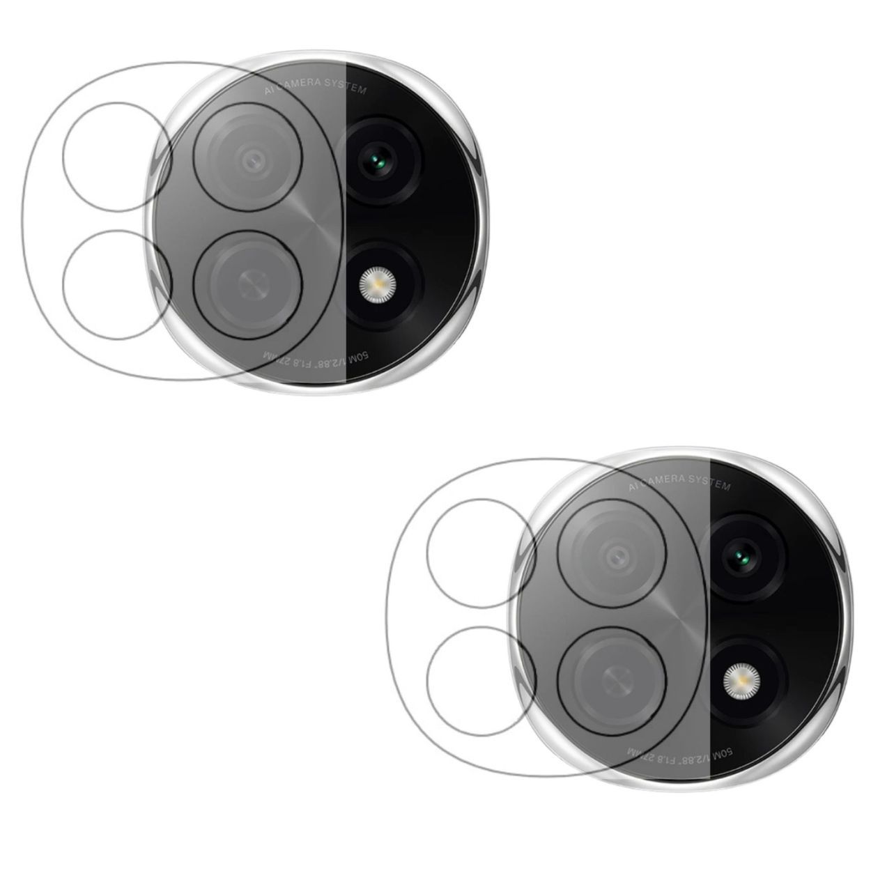 ISAAK Back Camera Lens Protector compatible for OPPO F29 Pro 5G (Pack of 2)