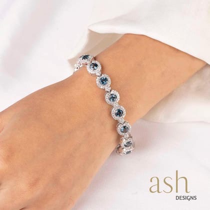 Bridgerton London Blue Topaz Bracelet