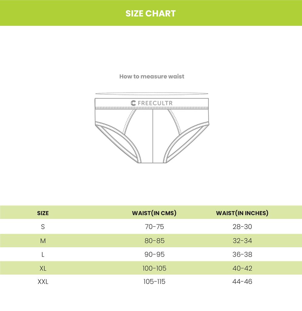 FREECULTR Men's Underwear | Micromodal Elastane Stretch Solid Brief with Ultrasoft Classic Waistband Black-L