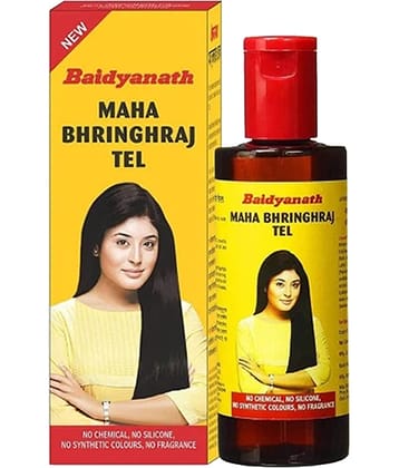 Baidyanath Mahabhringraj Hair Oil Helps Growth, Nourishment, Anti-hair Fall, Anti-Dandruff 200ml (Pack of 1)