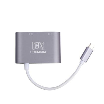 MX Premium MXP-5105-HV Type-C to HDMI/VGA, Grey