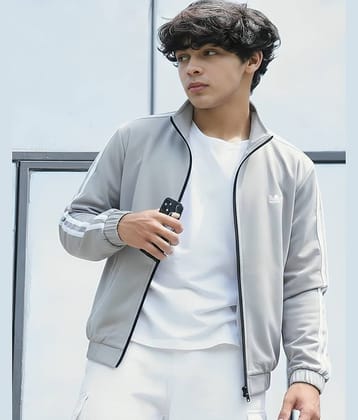 PLUS PARADISE Polyester Men's Windcheater Jacket - Grey ( Pack of 1 )