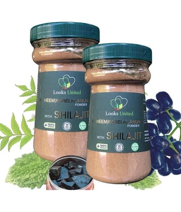 Looks United Neem Karela Jamun Powder 200 Gm Pack of 2