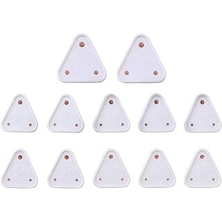 MADRIC 12-Piece Baby Safety Socket Plug Covers | Child Proof Electric Switch Board Guards with Removal Pin (Grey)