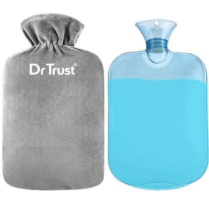 Dr Trust USA Hot Water Bottle Bag for Periods/ Menstrual Cramps 369, Warm Pouch Relieves Back, Stomach, and Full Body Pain I Men, Women Heat Pack for Neck, Joints Pain, Sports Injuries & Muscles 