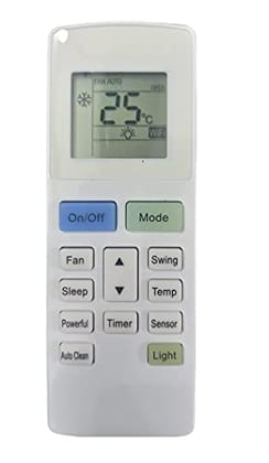 Ehop Compatible Remote Control for O General Air Conditioner with Auto Clean Function VE-222(Please Match The Image with Your existing or Old Remote Before Ordering)