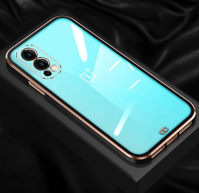 OnePlus Nord 2 Gold Edge Electro-Plating Shining Case-Black
