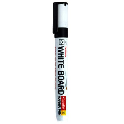 Camlin White Board Bold Marker Pen- Black (Pack of 10)