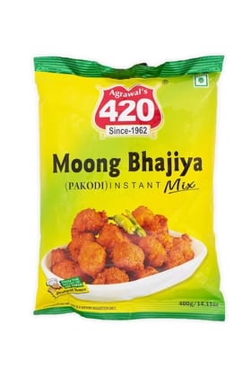 Agrawal's 420 Moong Bhajiya Mix Instant Mix 100% Vegetarian 400 gm