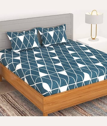Decent Home Microfiber 1 Double Bedsheet with 2 Pillow Covers ( Grey )