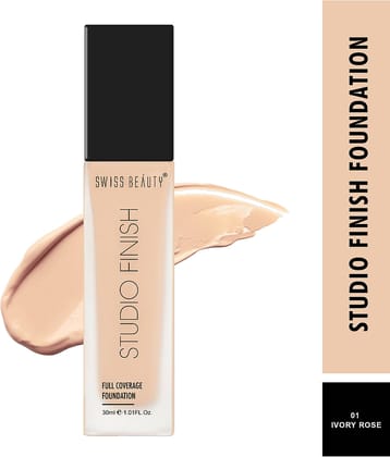 Swiss Beauty  Studio Finish Full Coverage  Liquid Foundation Nude 30 g