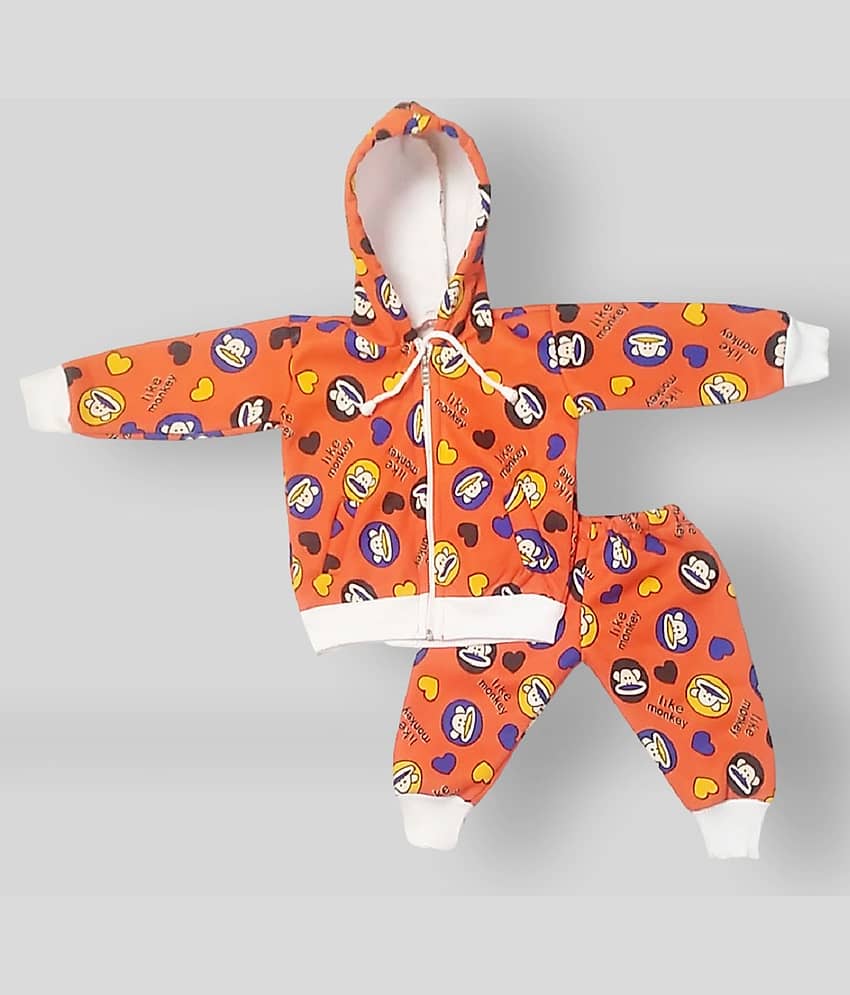 harshvardhanmart Pack of 1 Baby Boys Fleece Dresses ( Orange )