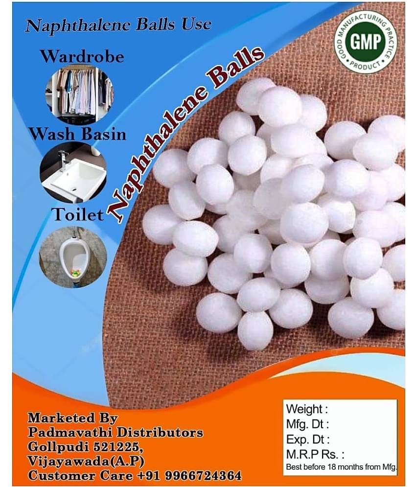 White Naphthalene Balls - Kapoor Goli - Moth Balls - 1 Kilo