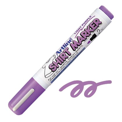 Artline T-Shirt Marker Pack of 12 (Light Purple Colours) | For use on T-SHIRTS, SWEAT-SHIRTS, JEANS & other cotton fabrics