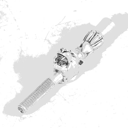 Panther Face Hookah Tip Silver Plated Panther Face Hookah Tip Silver Plated