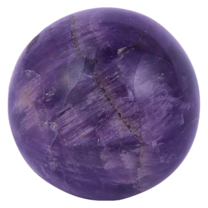 Amethyst Stone Sphere Ball | Amethyst Stone Crystal Sphere Ball, Healing Crystal Handcarved Crystal Stone Sphere Ball, Polished Feng Shui Crystal Ball for Reiki, Healing, Vastu(KI_20)  by Krishna Impex
