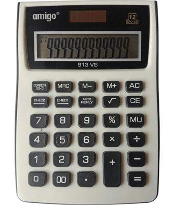 2603 F FLIPCLIPS- 1PC 913VS CALCULATOR 120 Steps Check & Correct 12 Digit Premium Desktop Calculator( PACK OF 1)