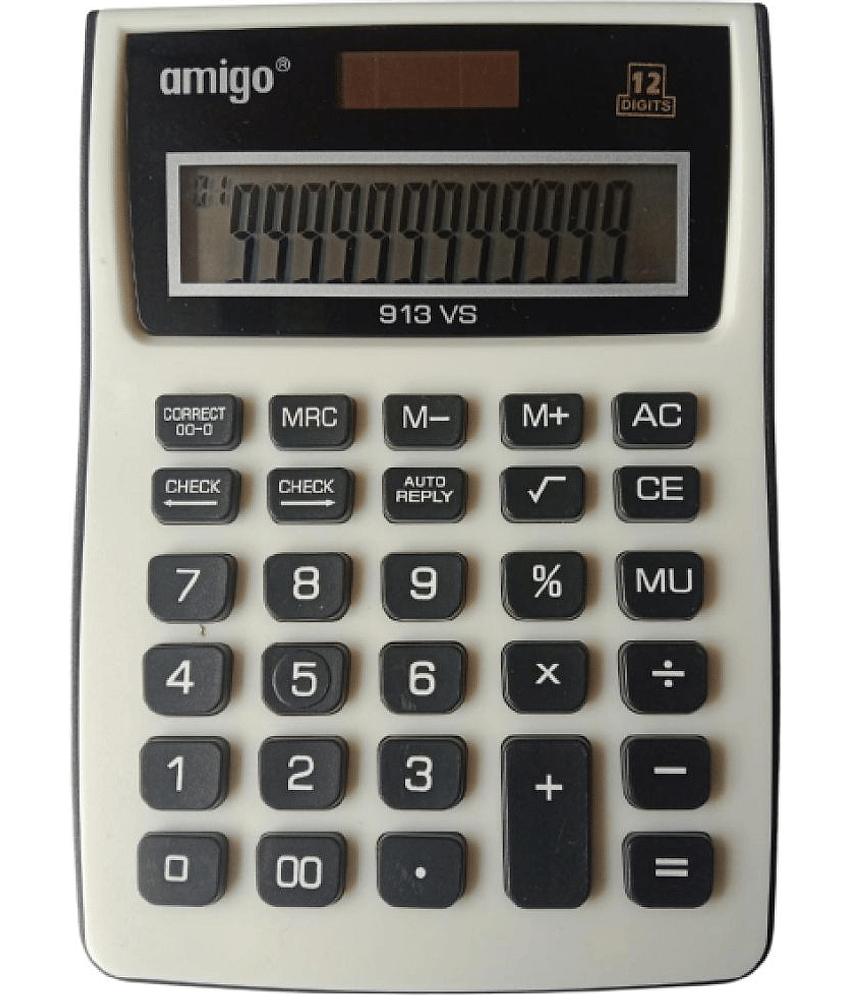 2603 F FLIPCLIPS- 1PC 913VS CALCULATOR 120 Steps Check & Correct 12 Digit Premium Desktop Calculator( PACK OF 1)