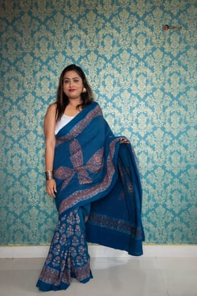 Madhabi Ajrakh Saree