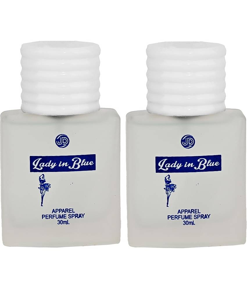 JD INTERNATIONAL LADY IN BLUE Perfume for Women Long Lasting Formula 30 ml (Pack of 2)