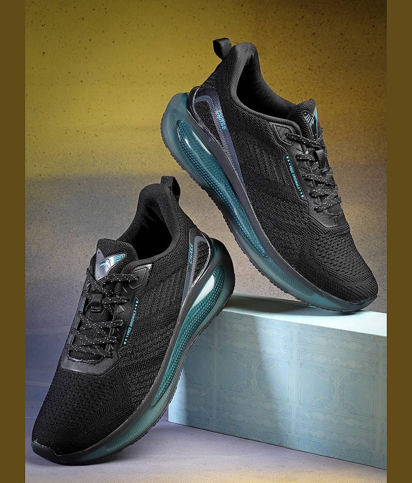 ASIAN POWERPLAY-05 Black Men's Sports Running Shoes