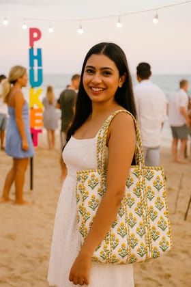 Wanderlust Mini Flower Tote