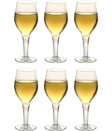 Afast Wine  Glasses Set,  250 ML - (Pack Of 6)