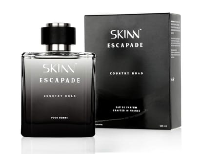 Skinn By Titan Escapade Country Road Perfume | Perfume for Men | 100ml EDP | Long Lasting fragrance |Fresh and Citrus Fragrance for Men