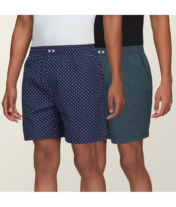 XYXX Pack of 2 Cotton Boxers For Men's ( Multicolor )