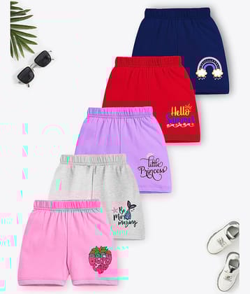 Trampoline Pack of 5 Cotton Shorts For Boys ( Multicolor 1 )
