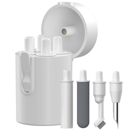 Portronics Clean U 5 in 1 Multi Function Electronics Cleaning Kit, Gadget Cleaning Kit, Soft Brush, Extension Rod, Cleaner (White)
