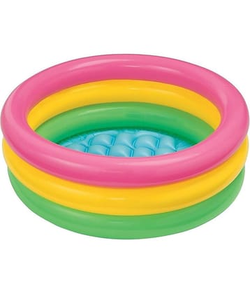 Baby Bath Tub Swimming Pool for Kids Activities 2Feet 2-3-4 Years Inflatable Swimming Pool (Multicolor)