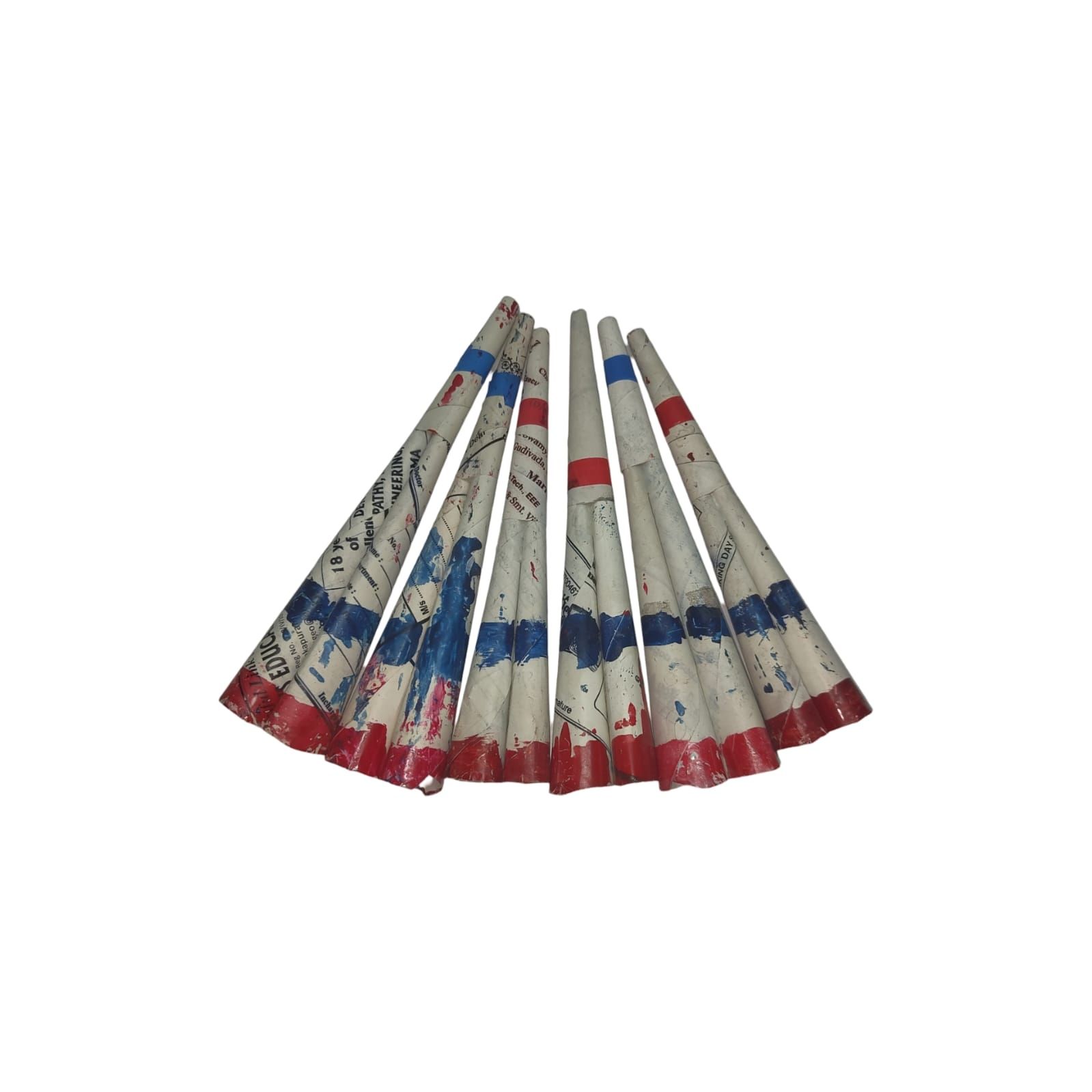 Vintage Paper Party Blowers - Set of 6