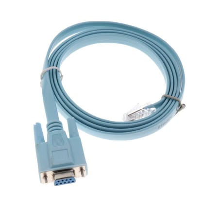 RJ-45 to RS232 Serial Console Cable (Male) , Debug Line, Compatible with Cisco, Routers/Switches for Laptop in Windows, Mac, Linux ,1.8m