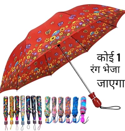 S V M 1 Fold Manual Umbrella For Rain Sun Wind ( Multi , Printed )