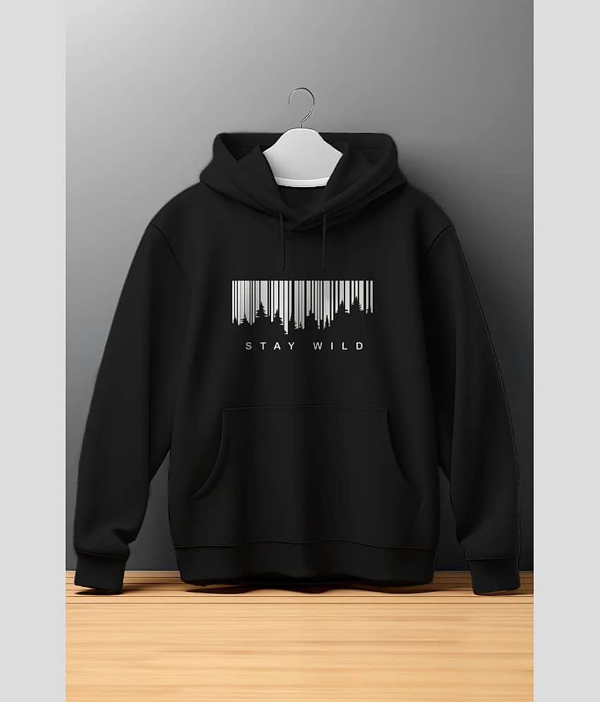 Glito Fleece Hooded Men's Sweatshirt - Black ( Pack of 1 )