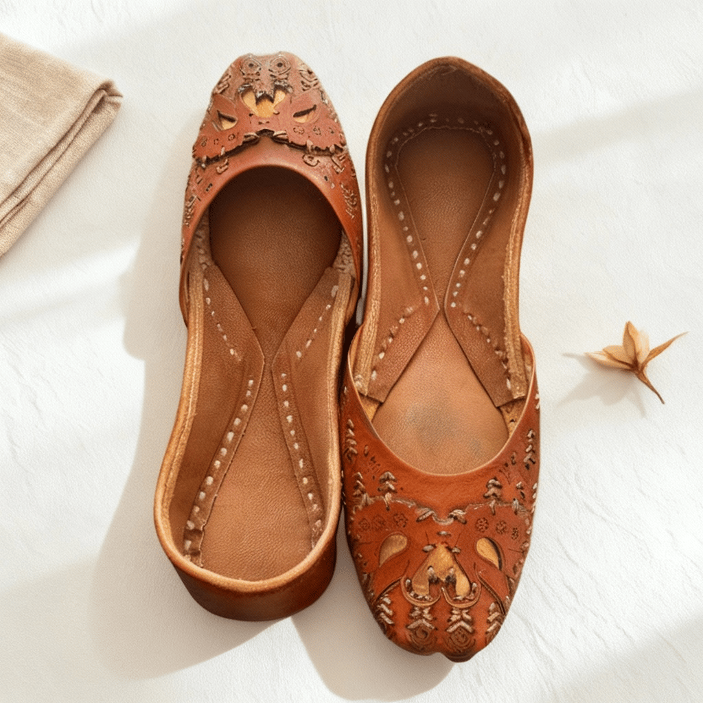 Handcrafted Tilla Kadayi Jutti