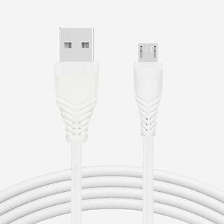 DIGIMATE Micro USB Cable With 5 AMP Output For Charging & Data Transfer, Support Upto 45 Watt (DG-TCC-1001, White)